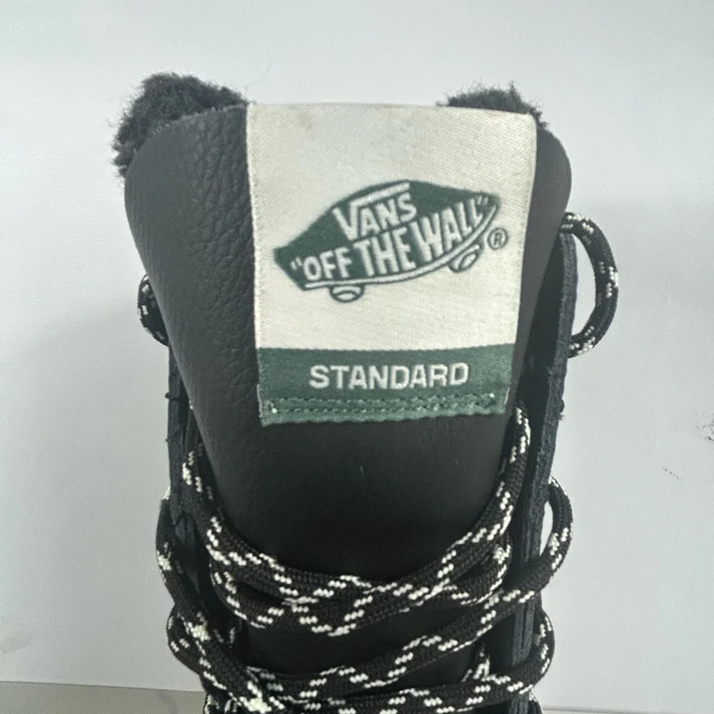 Vans Black and Green Winter Boots